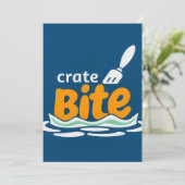 CrateBite: Tauchen in Freshness Einladung (Stehend Vorderseite)