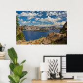 Crater Lake and Wizard Island, Crater Lake Poster (Heimbüro)