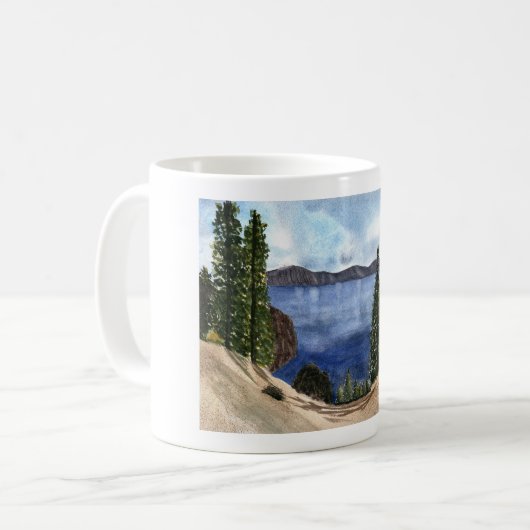 Crater Lake Café Tasse (Vorderseite Links)