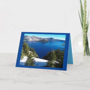 Crater Lake Happy Birthday Card Karte
