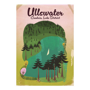 Crater Lake Kanada Reiseplakat Fotodruck