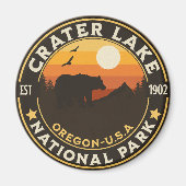 Crater Lake National Park Est 1902 Magnet (Vorne)