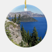 Crater Lake National Park Foto Keramik Ornament (Hinten)