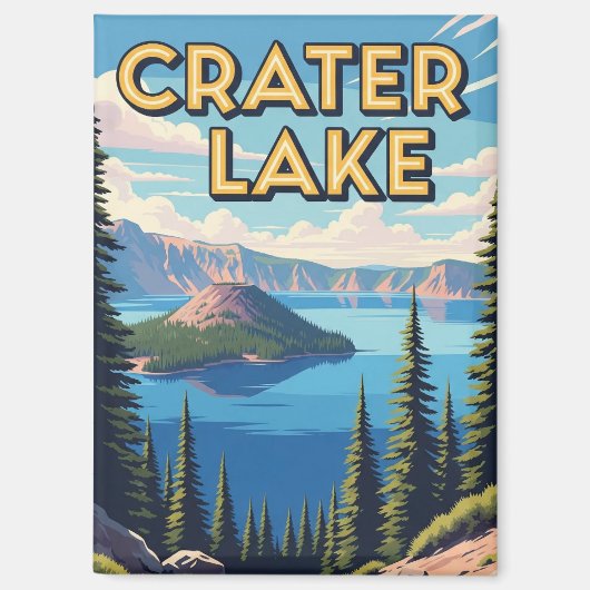 Crater Lake National Park Oregon Reise Magnet (Vorderseite)