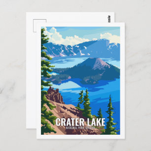 Crater Lake National Park Oregon USA Postkarte