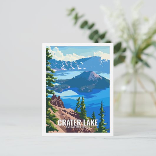 Crater Lake National Park Oregon USA Postkarte (Stehend Vorderseite)