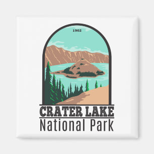 Crater Lake National Park Oregon Vintage Magnet