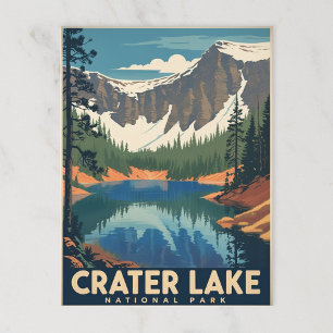Crater-Lake-Nationalpark Berg Postkarte