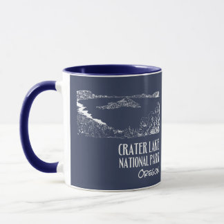 Crater-Lake-Nationalpark-Kunstillustration Tasse