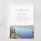 CRATER LAKE Nationalpark Skyline Save the Date Einladung (Vorderseite)