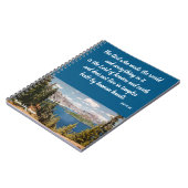 Crater Lake Oregon Christliches Notebook Notizblock (Linke Seite)