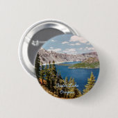 Crater Lake Oregon Knopf Button (Vorne & Hinten)