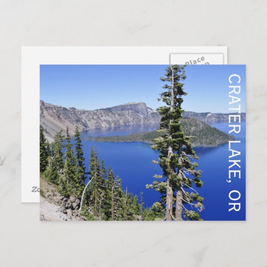 Crater Lake, Oregon Postkarte (Vorne/Hinten)
