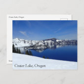 Crater Lake, Oregon Postkarte (Vorne/Hinten)