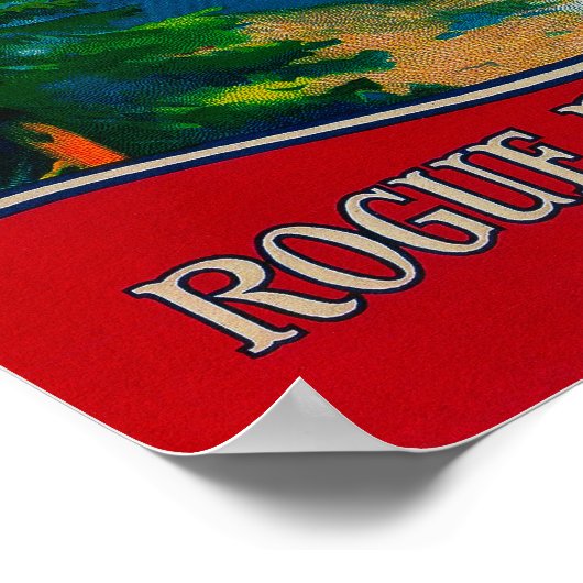 Crater Lake Pear Crate LabelMedford, OR Poster (Ecke)