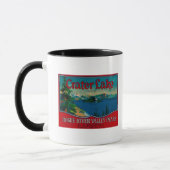 Crater Lake Pear Crate LabelMedford, OR Tasse (Links)