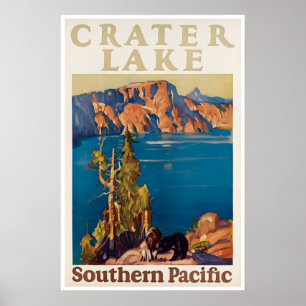 Crater Lake Poster Nationalpark Kunst Oregon Reise