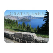 Crater Lake, Rim Village View, National Park, OR Magnet (Horizontal)