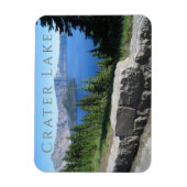 Crater Lake, Rim Village View, National Park, OR Magnet (Vertikal)