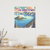 Crater Lake Vintage Poster (Küche)