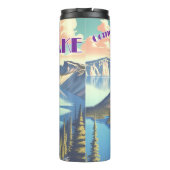 Crater Lake Vintage Poster Thermosbecher (Rückseite)
