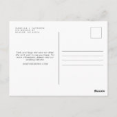 CRATER LAKE Zielort Save the Date Postkarte (Rückseite)