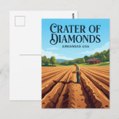 Crater of Diamonds State Park USA Postkarte (Vorne/Hinten)