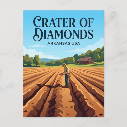 Crater of Diamonds State Park USA Postkarte (Vorderseite)