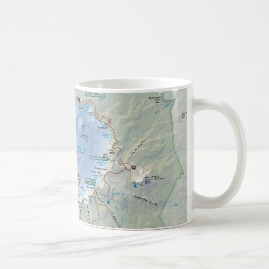 Crater See-Karten-Tasse Kaffeetasse (Rechts)