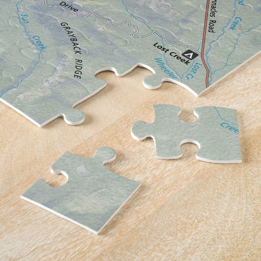 Crater See-Kartenpuzzlespiel Puzzle (Seite)