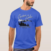 Crater See-Nationalpark Oregon Retro T-Shirt (Vorderseite)