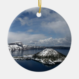 Crater See und Zauberer-Insel Keramik Ornament