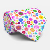 Cravate à motif fleurs MillyGlif Krawatte (Gerollt)