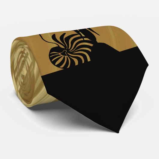 Cravate flèche faîtière kanak. dégradée KAVA Krawatte (Gerollt)