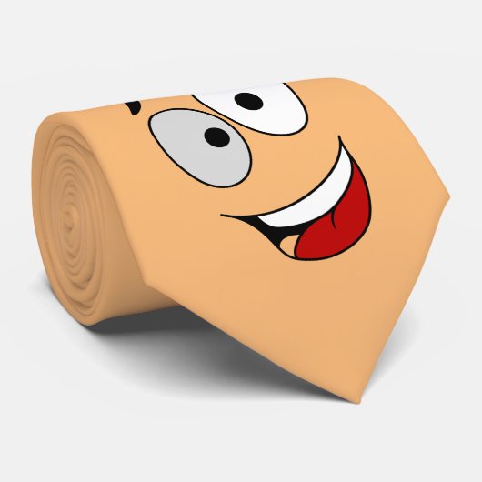 Cravate -Jasper - Un visage heureux Krawatte (Gerollt)