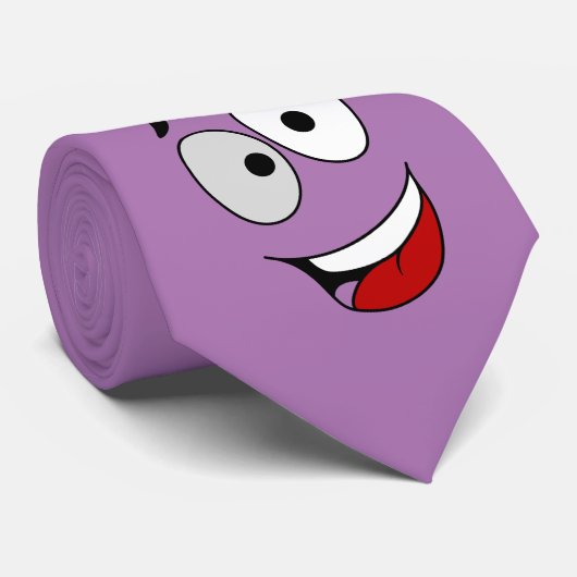 Cravate -Jasper - Un visage heureux Krawatte (Gerollt)