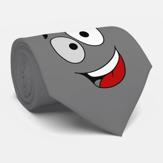 Cravate -Jasper - Un visage heureux Krawatte (Gerollt)