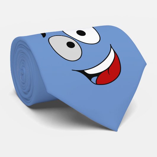 Cravate -Jasper - Un visage heureux Krawatte (Gerollt)