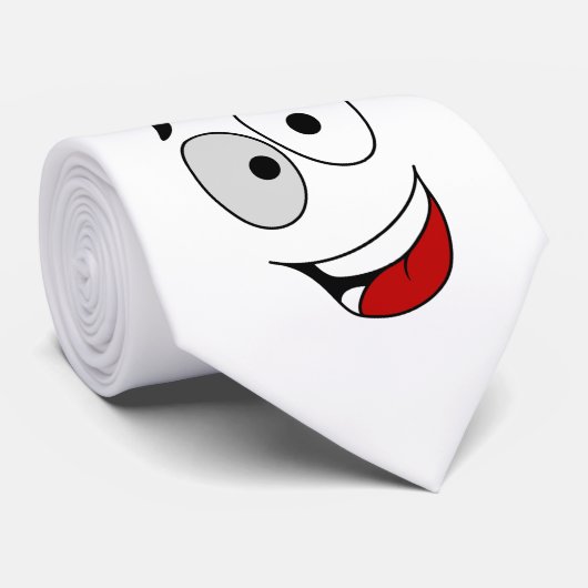 Cravate -Jasper - Un visage heureux Krawatte (Gerollt)