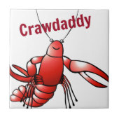 Crawdaddy Red Crayfish Fliese (Vorderseite)