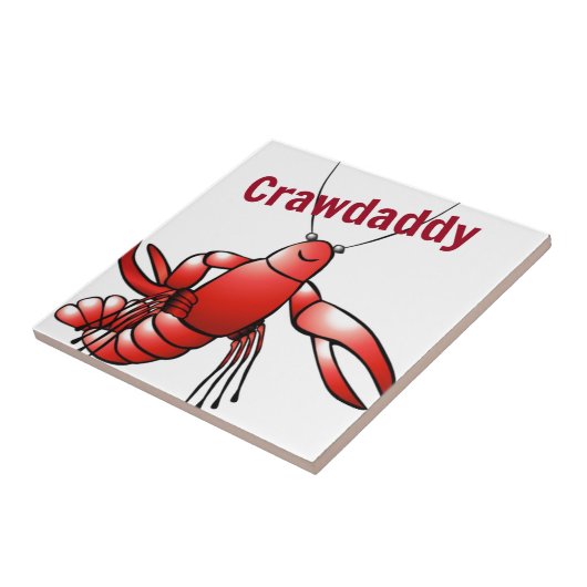 Crawdaddy Red Crayfish Fliese (Seite)