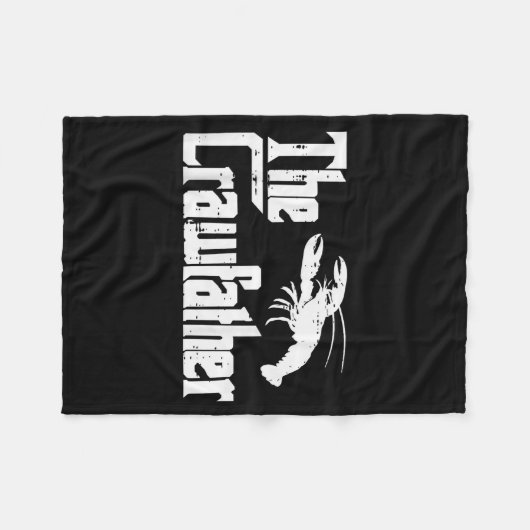 Crawfihe Crawfather Funny Crayfish Parody Dad Papa Fleecedecke (Vorderseite (Horizontal))
