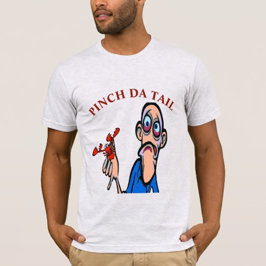 Crawfisg Cartoon, fügen Sie Text Adult Schürze T - T-Shirt (Vorderseite)