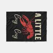 Crawfish A Little Cray Crayfish Cajun Men Wom Fleecedecke (Vorderseite (Horizontal))