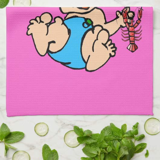 Crawfish Baby Handtuch (Gefaltet)