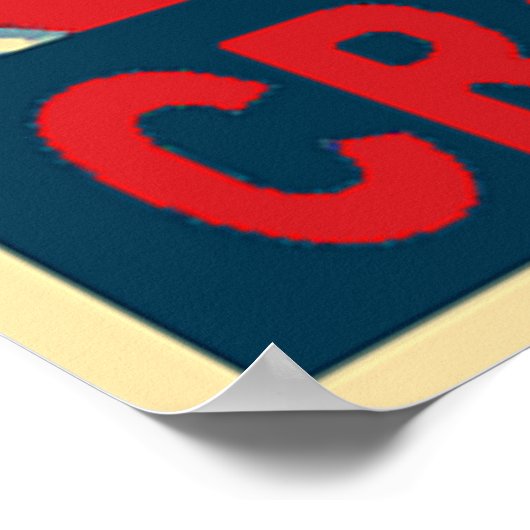 Crawfish Bearded Man Poster (Ecke)