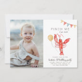 Crawfish Birthday Invitation | Crawfish Party Einladung (Vorderseite)