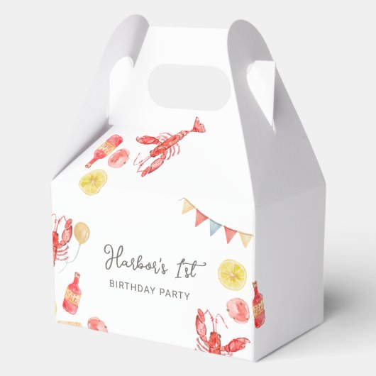 Crawfish Birthday Party Favor Boxes Geschenkschachtel (Vorderseite)