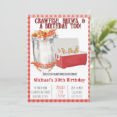 Crawfish Boil - 30. Geburtstag - Party Einladung (Stehend Vorderseite)