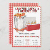 Crawfish Boil - 30. Geburtstag - Party Einladung (Vorne/Hinten)